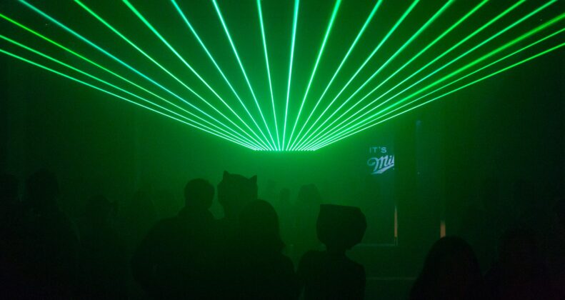 laser displays for events