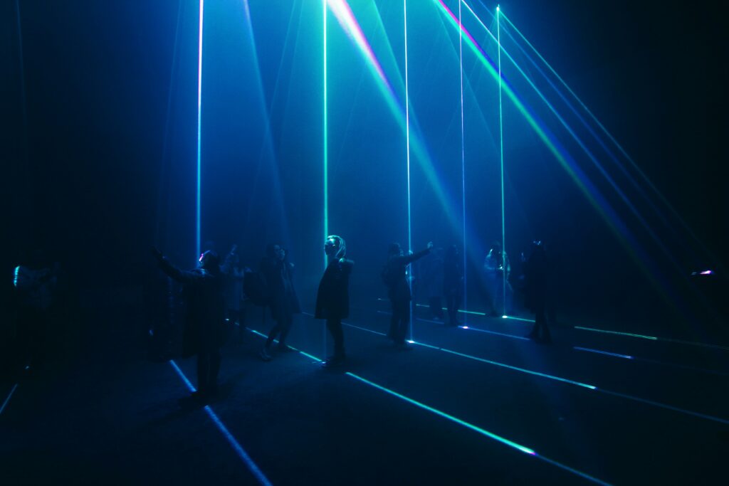 Laser Light Show for Havant Christmas Lights Switch-On | Laser Light ...